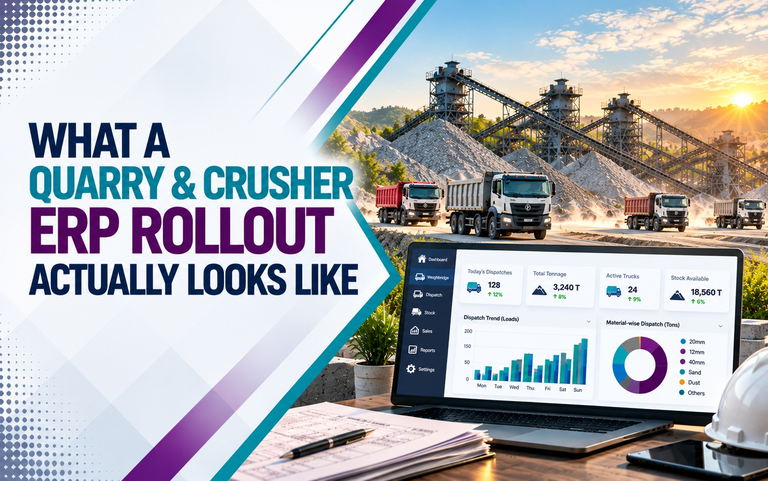 What a Quarry & Crusher ERP Rollout Actually Looks Like: Timelines, Teams and Milestones